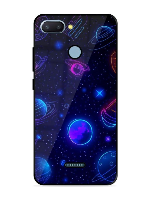 Neon Cosmos Glossy Soft Edge Case for Xiaomi Redmi 6 Chachhi