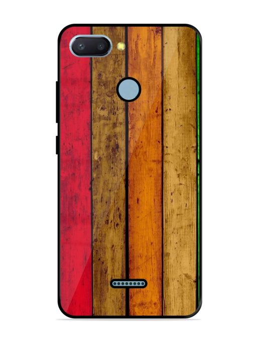 Colorful Woodgrain Glossy Soft Edge Case for Xiaomi Redmi 6 Chachhi