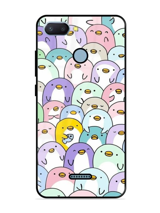 Penguin Party Glossy Soft Edge Case for Xiaomi Redmi 6 Chachhi