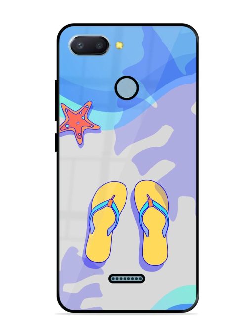 Sandy Toes And Salty Seas Glossy Soft Edge Case for Xiaomi Redmi 6 Chachhi