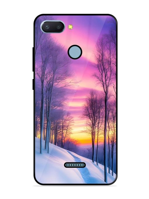 Winter'S Purple Haze Glossy Soft Edge Case for Xiaomi Redmi 6 Chachhi