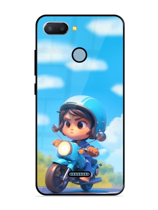 Little Rider Glossy Soft Edge Case for Xiaomi Redmi 6 Chachhi