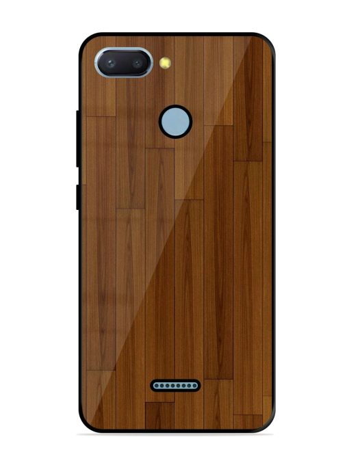 Warm Woodgrain Glossy Soft Edge Case for Xiaomi Redmi 6 Chachhi