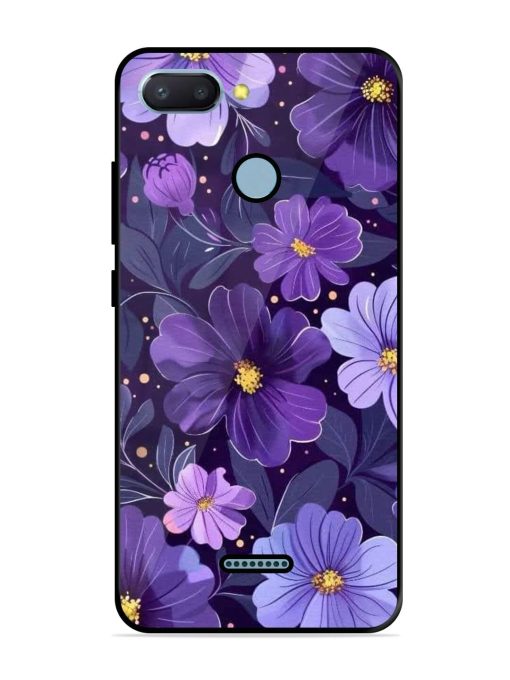 Purple Paradise Glossy Soft Edge Case for Xiaomi Redmi 6 Chachhi