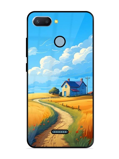 Countryside Cottage Glossy Soft Edge Case for Xiaomi Redmi 6 Chachhi