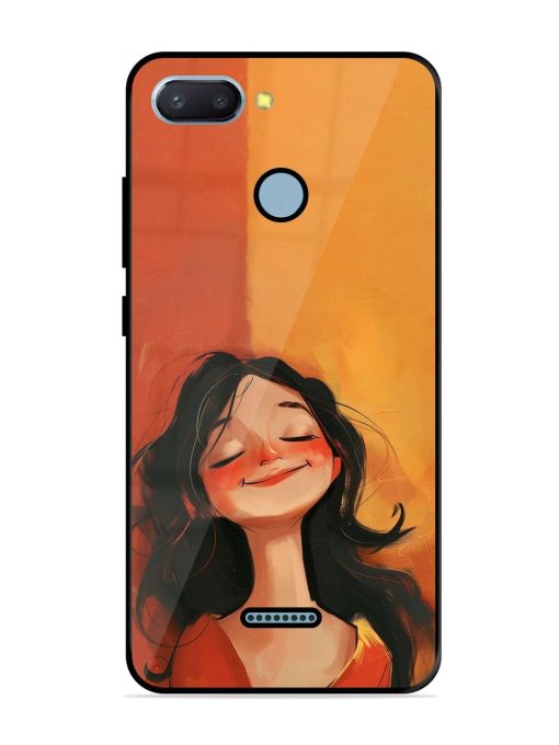 Neon Girl Glossy Soft Edge Case for Xiaomi Redmi 6 Chachhi