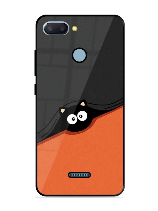 Peek-A-Boo Kitty Glossy Soft Edge Case for Xiaomi Redmi 6 Chachhi