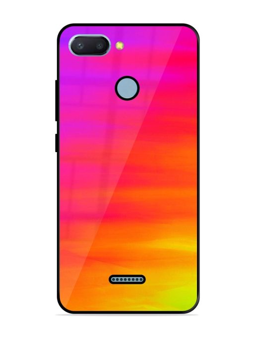 Neon Horizon Glossy Soft Edge Case for Xiaomi Redmi 6 Chachhi