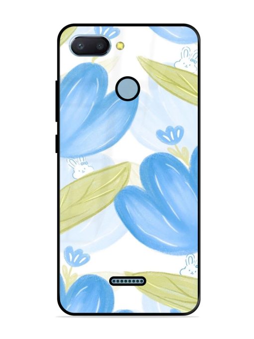 Bunny'S Blue Garden Glossy Soft Edge Case for Xiaomi Redmi 6 Chachhi