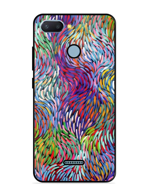 Vibrant Waves Glossy Soft Edge Case for Xiaomi Redmi 6 Chachhi