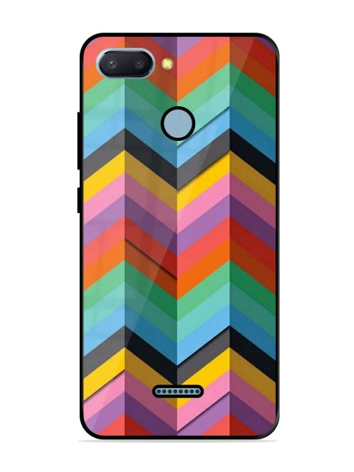 Colorful Zigzag Glossy Soft Edge Case for Xiaomi Redmi 6 Chachhi