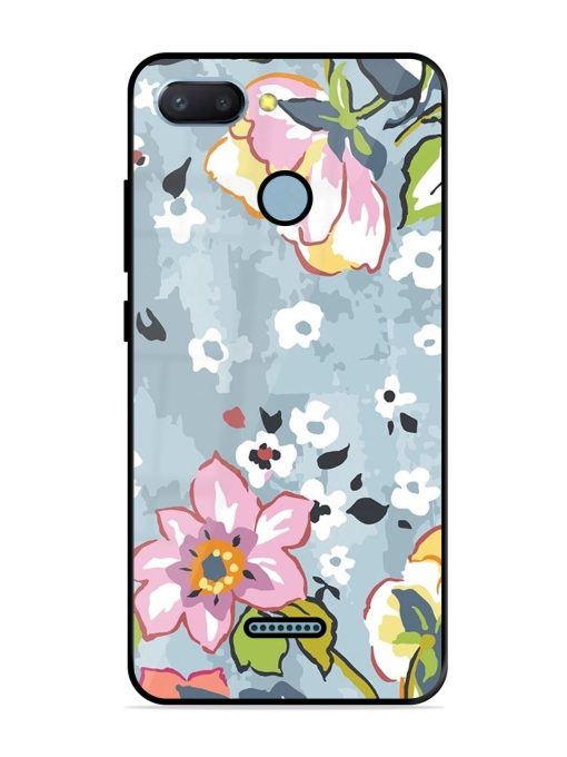 Floral Fantasy Glossy Soft Edge Case for Xiaomi Redmi 6 Chachhi