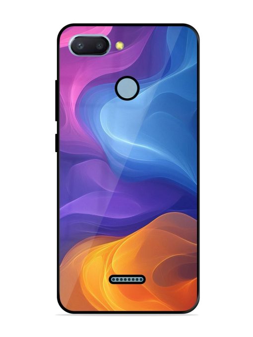 Cosmic Currents Glossy Soft Edge Case for Xiaomi Redmi 6 Chachhi