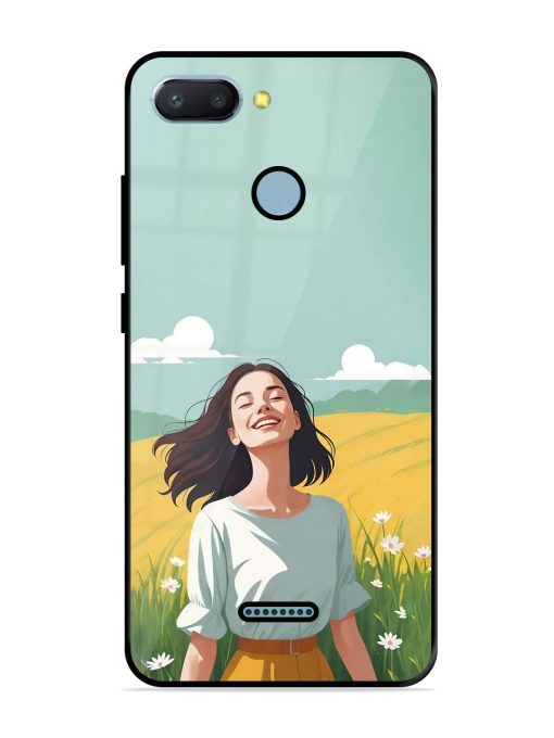 Girl Graffiti Glossy Soft Edge Case for Xiaomi Redmi 6 Chachhi