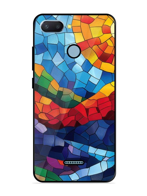 Mosaic Sunset Glossy Soft Edge Case for Xiaomi Redmi 6 Chachhi