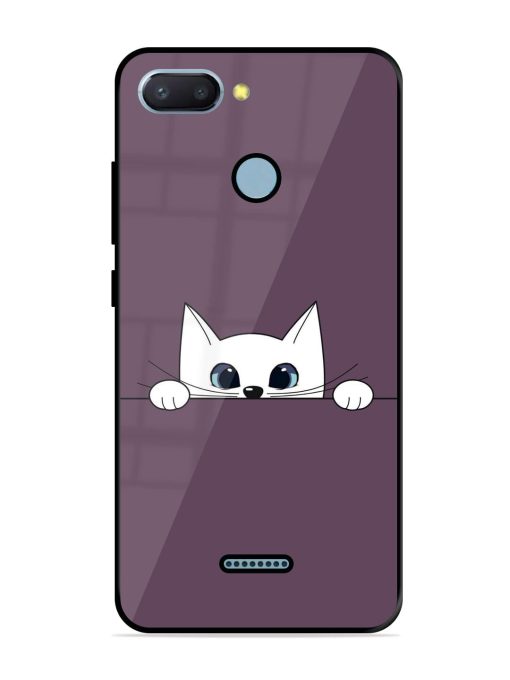 Peek-A-Boo Kitty Glossy Soft Edge Case for Xiaomi Redmi 6 Chachhi