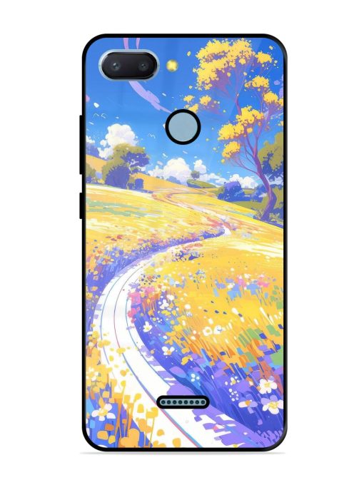 Vibrant Spring Meadow Glossy Soft Edge Case for Xiaomi Redmi 6 Chachhi