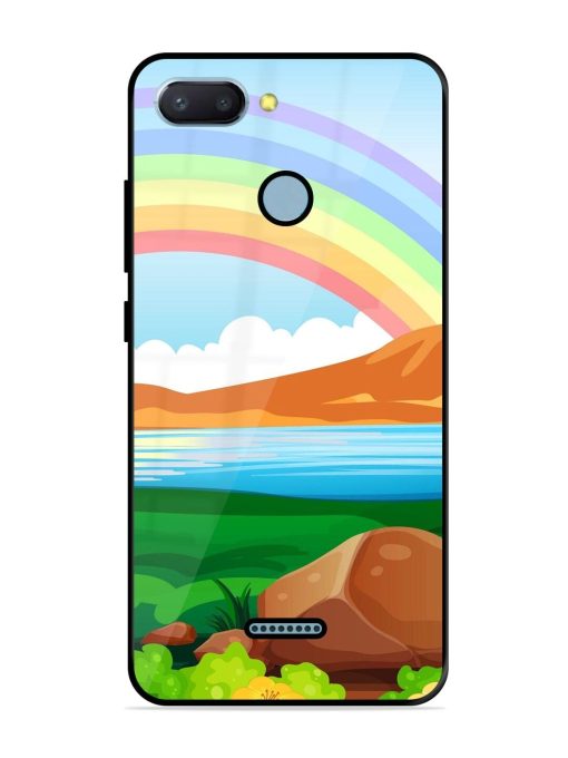 Rainbow Over The Lake Glossy Soft Edge Case for Xiaomi Redmi 6 Chachhi