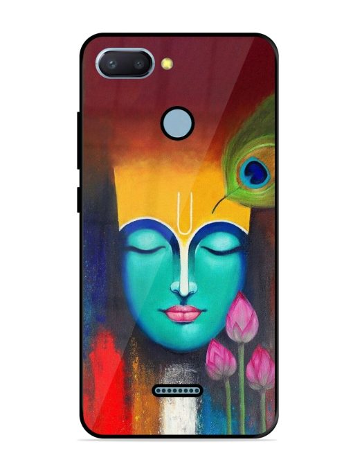 Divine Tranquility: The Face Of Krishna Glossy Soft Edge Case for Xiaomi Redmi 6 Chachhi