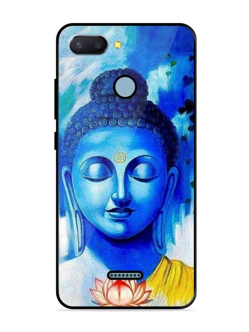 Serene Buddha With Lotus Glossy Soft Edge Case for Xiaomi Redmi 6 Chachhi