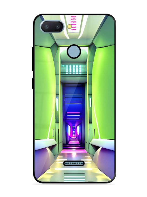 Neon Corridor Glossy Soft Edge Case for Xiaomi Redmi 6 Chachhi