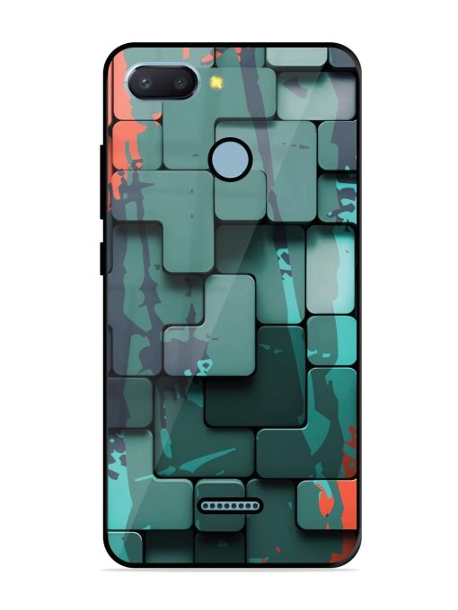 Abstract Geometric Mosaic Glossy Soft Edge Case for Xiaomi Redmi 6 Chachhi