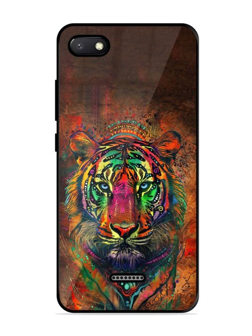 Cosmic Tiger Glossy Soft Edge Case for Xiaomi Redmi 6A Chachhi