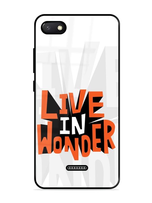 Wonder Burst Glossy Soft Edge Case for Xiaomi Redmi 6A Chachhi