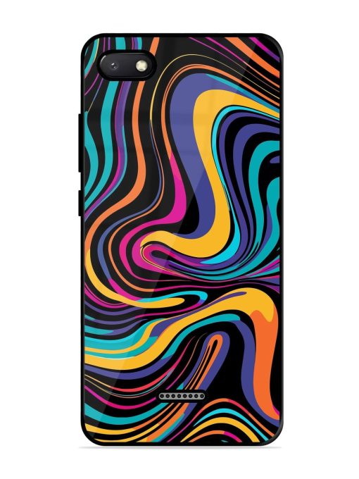 Psychedelic Swirl Glossy Soft Edge Case for Xiaomi Redmi 6A Chachhi