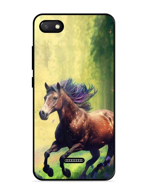 Enchanted Gallop Glossy Soft Edge Case for Xiaomi Redmi 6A