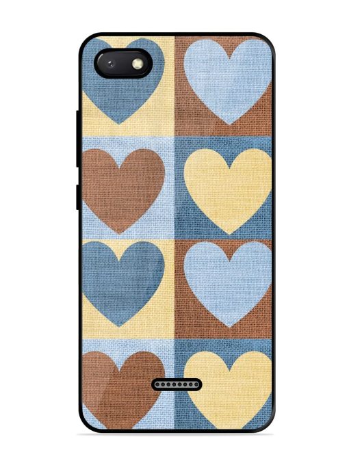 Hearts On Canvas Glossy Soft Edge Case for Xiaomi Redmi 6A Chachhi