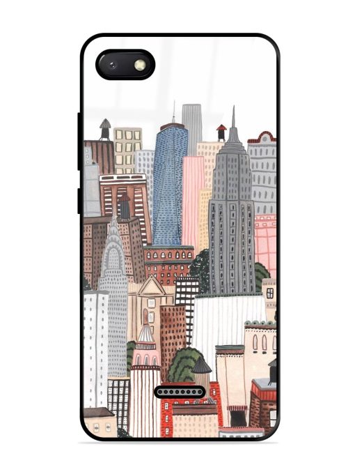 Cityscape Dreams Glossy Soft Edge Case for Xiaomi Redmi 6A Chachhi