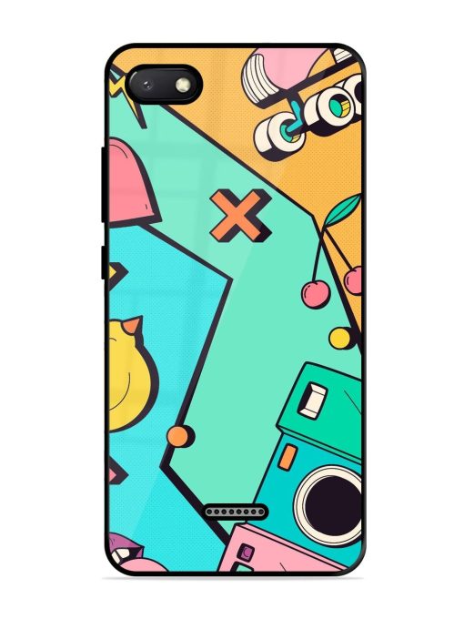 Retro Remix Glossy Soft Edge Case for Xiaomi Redmi 6A Chachhi