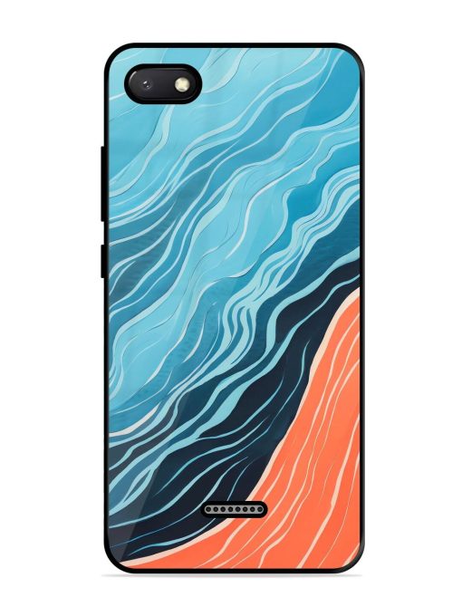 Oceanic Divide Glossy Soft Edge Case for Xiaomi Redmi 6A Chachhi