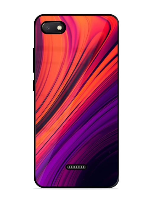 Crimson Curls Glossy Soft Edge Case for Xiaomi Redmi 6A Chachhi