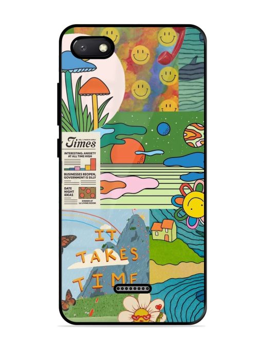 Groovy Vibes Glossy Soft Edge Case for Xiaomi Redmi 6A