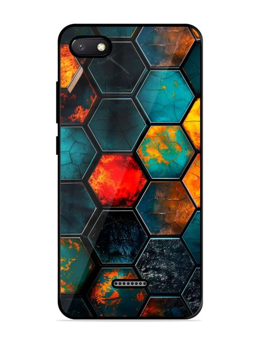 Hexagon Hive Glossy Soft Edge Case for Xiaomi Redmi 6A Chachhi