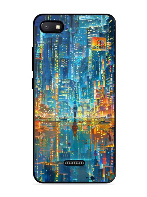 Neon Metropolis Glossy Soft Edge Case for Xiaomi Redmi 6A Chachhi