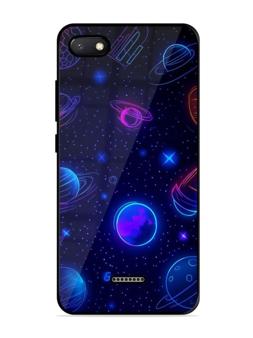 Neon Cosmos Glossy Soft Edge Case for Xiaomi Redmi 6A Chachhi