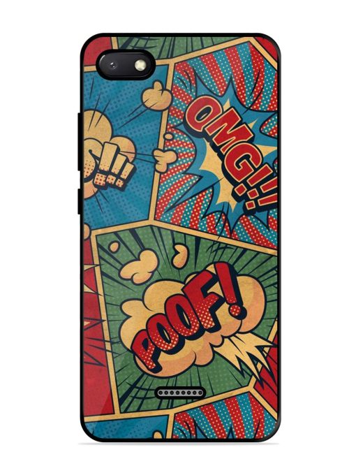 Comic Book Chaos Glossy Soft Edge Case for Xiaomi Redmi 6A Chachhi