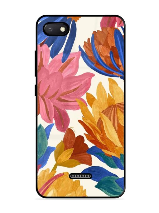 Blooming Tapestry Glossy Soft Edge Case for Xiaomi Redmi 6A Chachhi