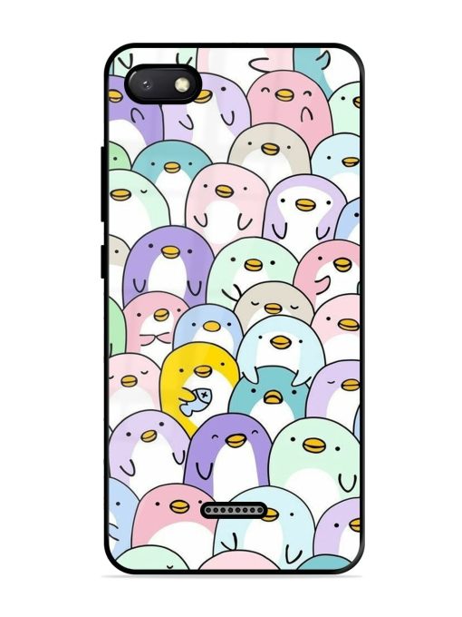 Penguin Party Glossy Soft Edge Case for Xiaomi Redmi 6A Chachhi