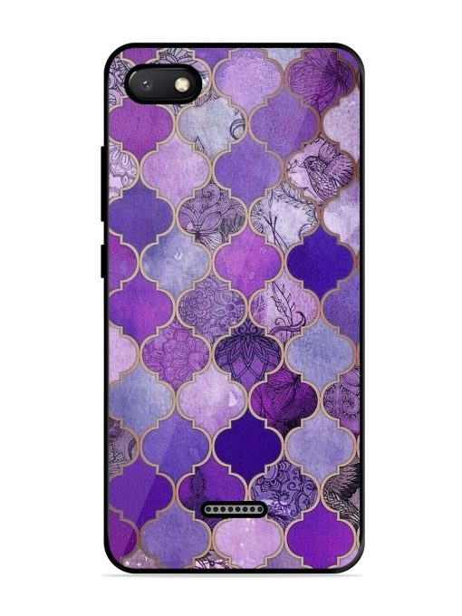 Purple Mosaic Magic Glossy Soft Edge Case for Xiaomi Redmi 6A Chachhi