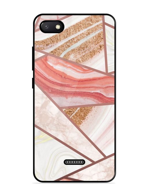 Rosy Mosaic Glossy Soft Edge Case for Xiaomi Redmi 6A Chachhi