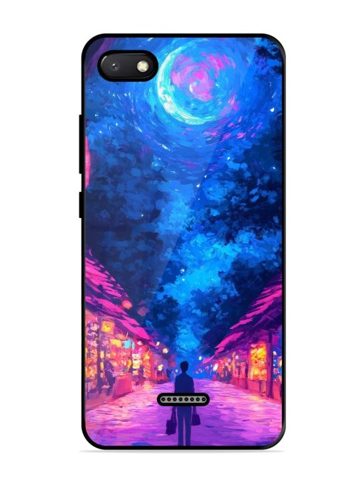 Neon Nightscape Glossy Soft Edge Case for Xiaomi Redmi 6A Chachhi