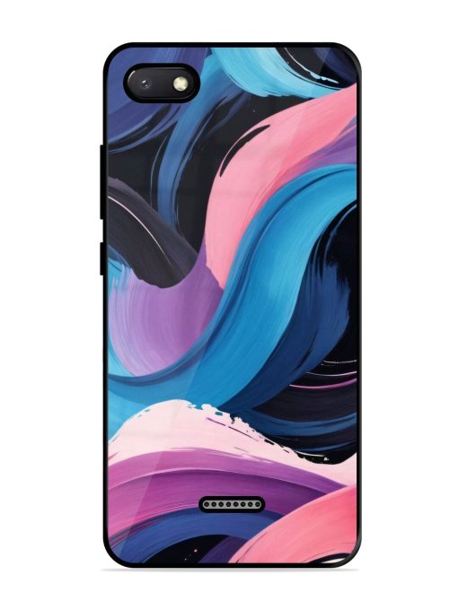 Whimsical Waves Glossy Soft Edge Case for Xiaomi Redmi 6A Chachhi