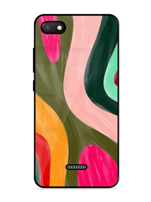 Wavy Wonderland Glossy Soft Edge Case for Xiaomi Redmi 6A Chachhi