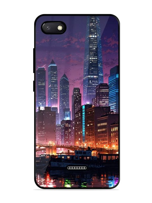 Neon Nightscape Glossy Soft Edge Case for Xiaomi Redmi 6A