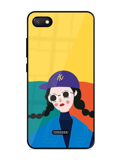 Starry-Eyed Girl Glossy Soft Edge Case for Xiaomi Redmi 6A Chachhi