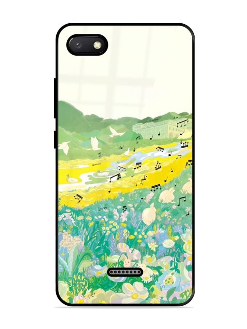 Melody In Bloom Glossy Soft Edge Case for Xiaomi Redmi 6A Chachhi